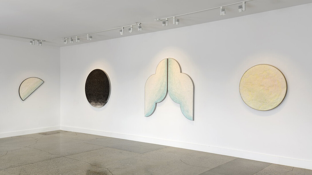 Rachelle Reichert, Rock, cloud, cloth, exhibition view. Courtesy of Sarah Shepard Gallery