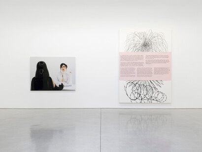 Matthew Brannon, Le gant de velours, traversing the fantasy, and the thousand-yard stare (disparate subjects happening concurrently, 1977–1979), exhibition view. Courtesy of David Kordansky Gallery