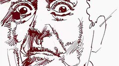 Ritratto di Carmelo Bene, penna e inchiostro su carta