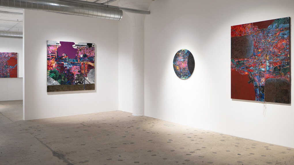 Sharon Barnes, Improvisations of a polyrhythmic being, exhibition view. Courtesy of Patricia Sweetow Gallery