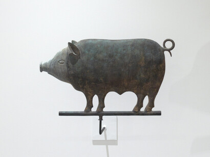 Attributed to Cushing and Sons, Pig, c. 1890. Courtesy of the Colby College Museum of Art