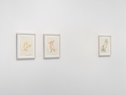 Joan Jonas, the wind sings, exhibition view. Courtesy of Gladstone Gallery