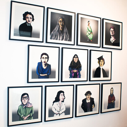 Pouya Afshar, Out of character installation: women of Iran, 2019-2024. Courtesy of Pouya Afshar and Advocartsy Gallery