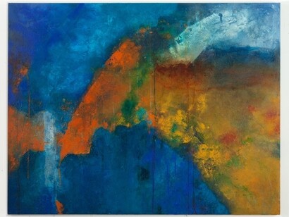 Walter Erra Hubert - within without #6 - acrilico su tela - 3.5' x 4.5' (137 x 106.6 cm) - 2014