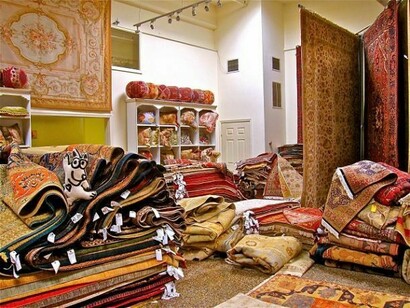 Room full of carpets