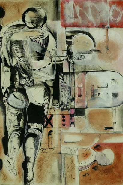 Olja Ivanjicki, Pieta, tempera, 1963.