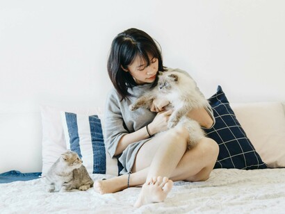 Pets become the reason for this woman's happiness