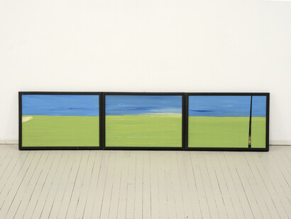 Aleksas Andriuškevičius, Route 66, exhibition view. Courtesy of Meno Parkas Gallery