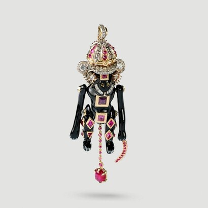 Castro NYC, Curious black jockey, 2019. Courtesy of Carpenters Workshop Gallery