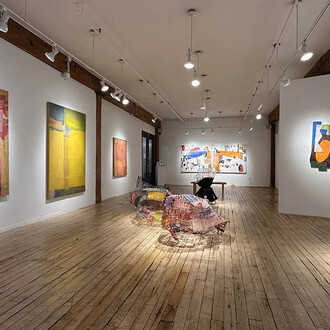Various artists, Material evidence, exhibition view. Courtesy of Carter Burden Gallery