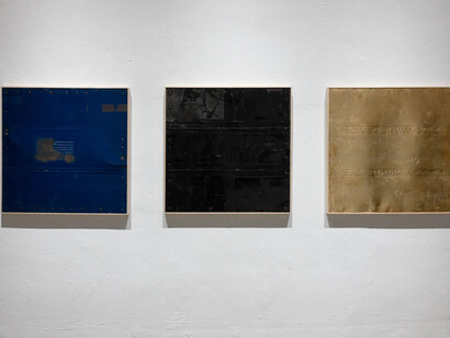 Farshid Bazmandegan, Drifting in between, exhibition view. Courtesy of Track 16 Gallery