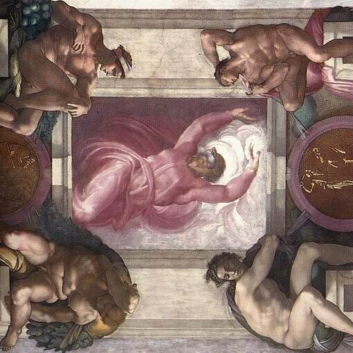 Michelangelo Buonarroti, Separazione della luce dall'oscurità, 1511