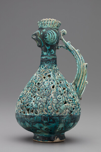 Rooster-headed ewer, Iran (possibly Kashan), ca. 1200. Courtesy of Detroit Institute of Arts