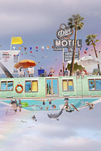 Kate Harrold, The pool house. Courtesy of the artist and Jackson Junge Gallery