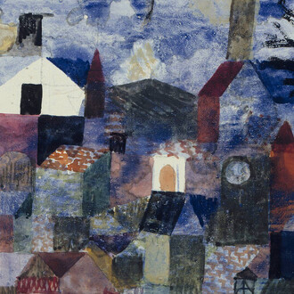 Paul Klee, Landscape in blue (detail), 1917. Courtesy of the Museum of Fine Arts