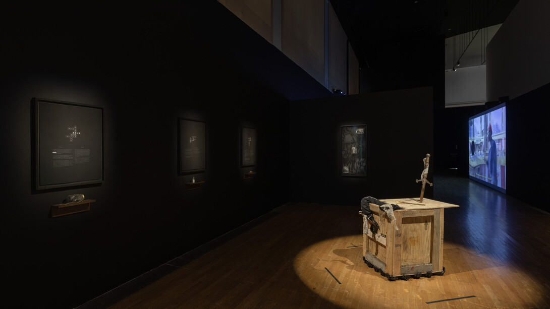 Cameron A. Granger, 9999, exhibition view. Courtesy of Queens Museum