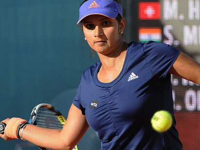 Sania Mirza at the 2015 Mutua Madrid Open, Spain