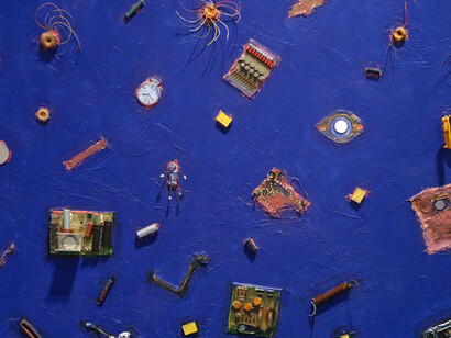 Betye Saar, Mojotech, exhibition view. Courtesy of Roberts Projects