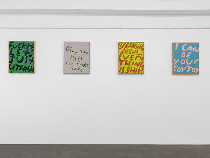 Eric Stefanski, I'm trying to live forever, exhibition view. Courtesy of Lowell Ryan Projects Gallery