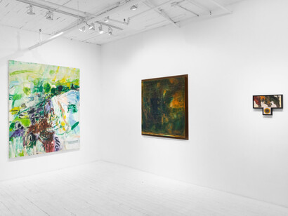 Various artists, Across the pond contemporary painting in London, exhibition view. Courtesy of Eric Firestone Gallery