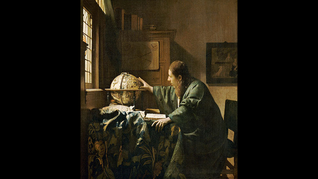 Johannes Vermeer, The Astronomer, 1668, oil on canvas, Musée du Louvre, Paris, Département des peintures, Acquired by "dation" in 1982. Photo © RMN-Grand Palais (Musée du Louvre)/Franck Raux