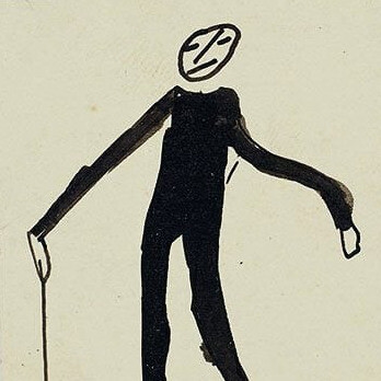 Dibujo sin fecha ni título, de Franz Kafka