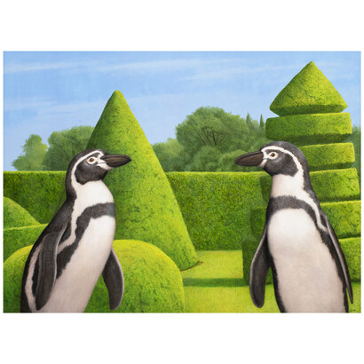 Tom Palmore, Love at First Sight, n.d., oil and acrylic on canvas, 36x48 inches. Courtesy of the artist and LewAllen Galleries