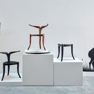 Jomo Tariku, Juxtaposed. A portal to African Design, exhibition view. Courtesy of Wexler gallery