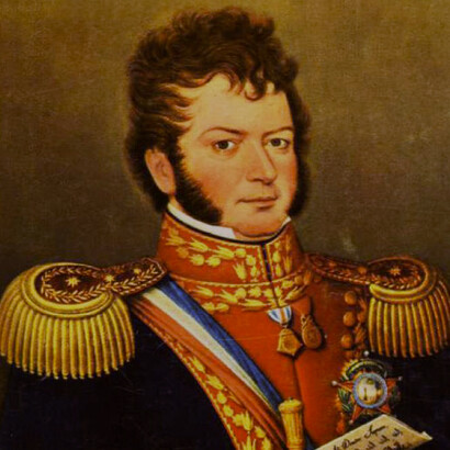 Bernardo O'Higgins (1778-1842), uno de los conocidos como Padres de la Patria Chilena