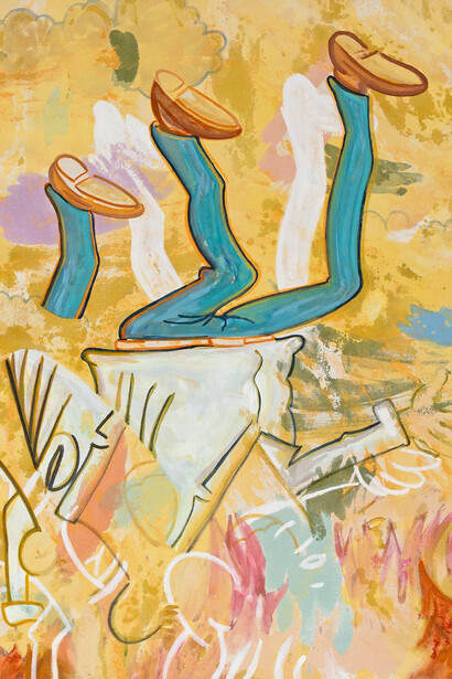 Chris Hood, Hero’s gurney, 2024. Courtesy of GGLA