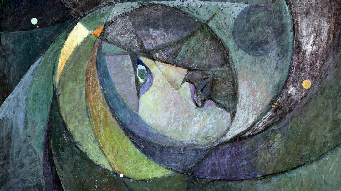 Pino Roveda, "Allunaggio", 1969. L'uomo sapeva che cosa avrebbe incontrato: la Luna. La Luna non sapeva che cosa avrebbe incontrato: l'uomo