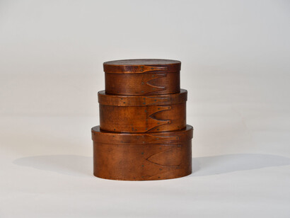 Oval nesting boxes, after 1875. Courtesy of American Folk Art Museum