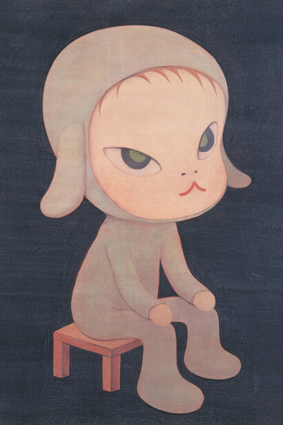 Yoshitomo Nara, Sleepless night (sitting), 1997. Courtesy of Guggenheim Museum Bilbao