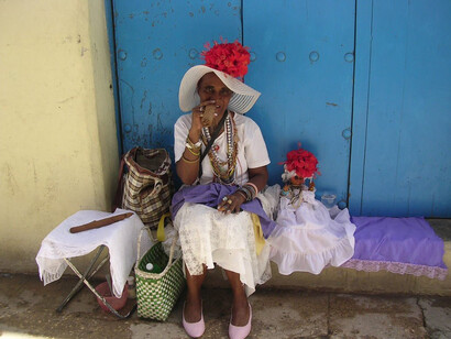 An old Cuban woman