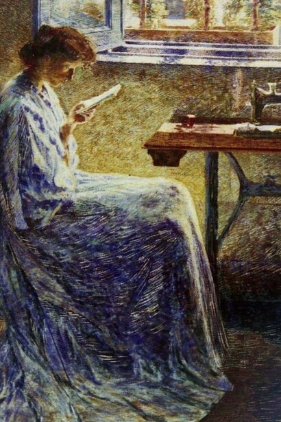 Umberto Boccioni, "Il romanzo di una cucitriceù2, 1908, Parma, Italia