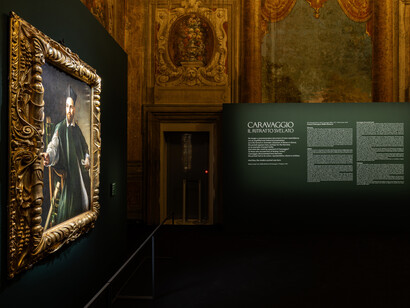 The portrait unveiled, exhibition view. Courtesy of the Gallerie
Nazionali di Arte Antica