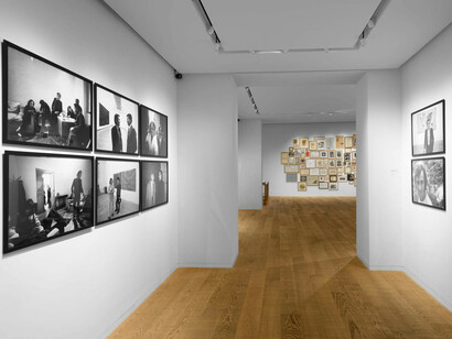 Alighiero Boetti, Cabinet de curiosités, exhibition view. Courtesy of Tornabuoni Arte
