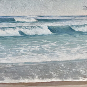 Terry Elkins, Wainscott main beach (detail), 2026. Courtesy of Grenning Gallery