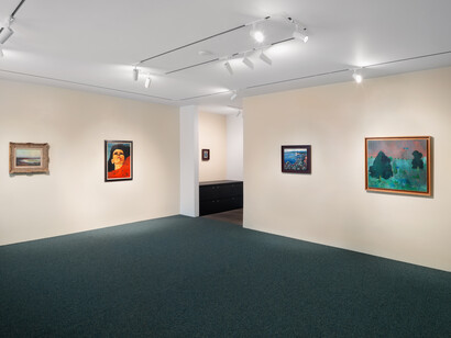 Francis Picabia, 7 paintings and 1 painting, exhibition view. Courtesy of Fleiss-Vallois Gallery