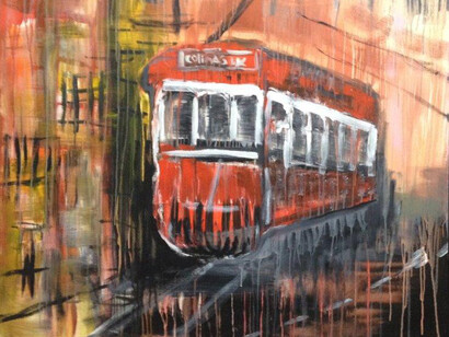 Natália Gromicho, The Hills, Acrylic on canvas, 100 x 120 x 4 cm
