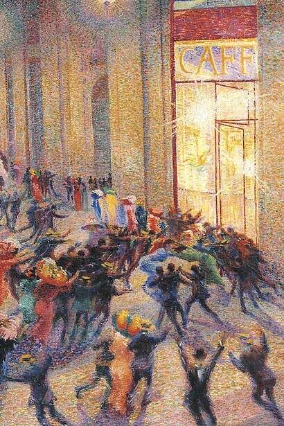 Umberto Boccioni, "Rissa in galleria", 1910, Pinacoteca di Brera, Italia