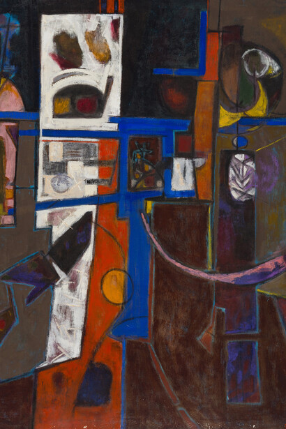 Ethel Fisher, Garden wall #43, 1958. Courtesy of LewAllen Galleries