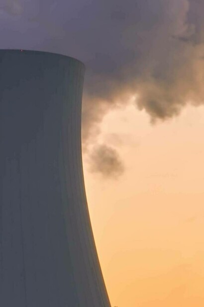 A nuclear power plant view