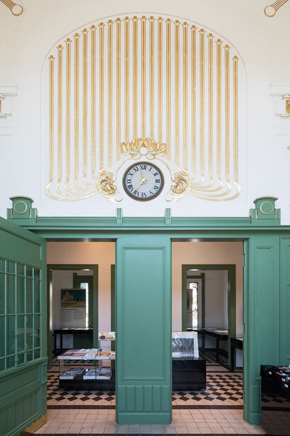Otto Wagner pavilions at Karlsplatz, exhibition view. Courtesy of Musa Museum