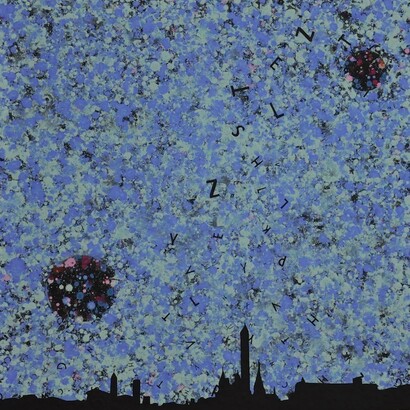 Opiemme, Bologna, tempere su tela, 70x70, 2015 - Courtesy Galleria Porta Nova 12, Bologna