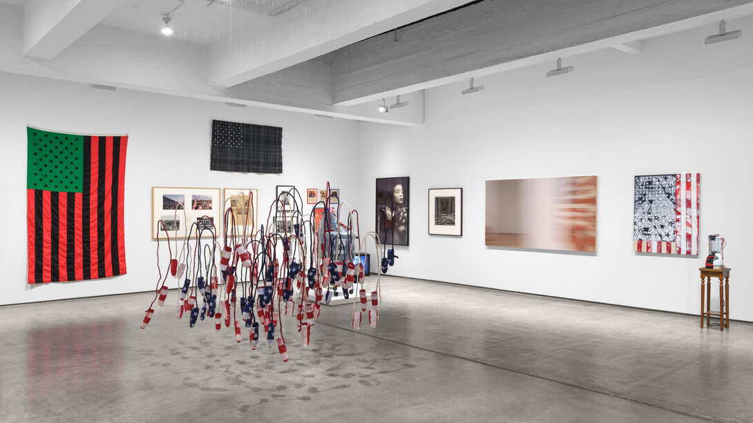 Various artists, Flags, exhibition view. Courtesy of Paula Cooper Gallery