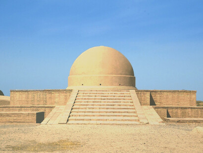 The Fayaz Tepe in Termez, Uzbekistan marks its presence as a relic of Buddhist influence on the region