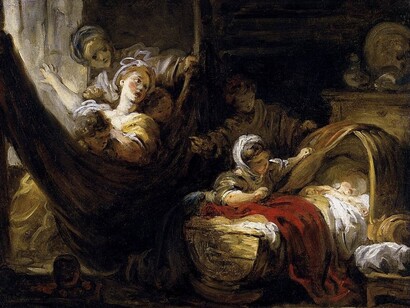 La Berceau (La culla), 1775, Fragonard