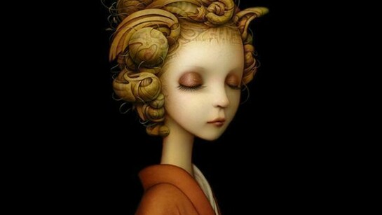 Naoto Hattory, Elegance, acrylic on board, 2014