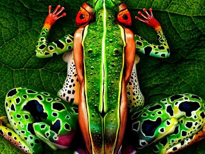 Johannes Stoetter, The frog, Body Painting